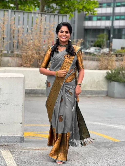 KP-R CREATION KP-R 145 Lichi Silk Saree Collection