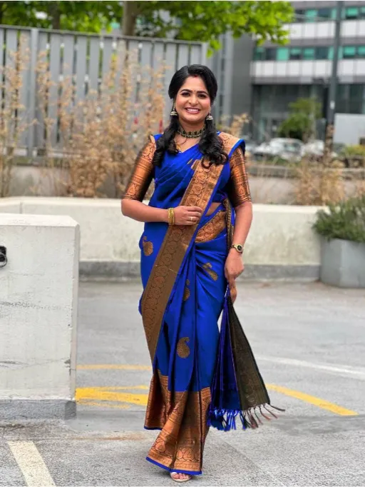 KP-R Creation KP-R 145 Wholesale Jacquard Lichi Silk Saree Collection - Image 3