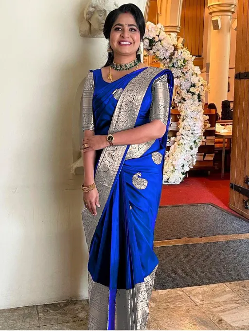 KP-R Creation KP-R 145 Wholesale Jacquard Lichi Silk Saree Collection - Image 7