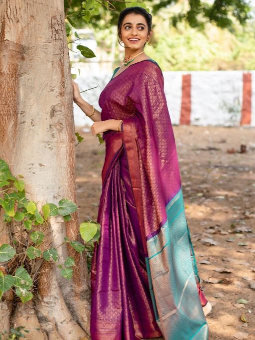 KP-R Creation KP-R 207 Soft Lichi Silk Saree Collection