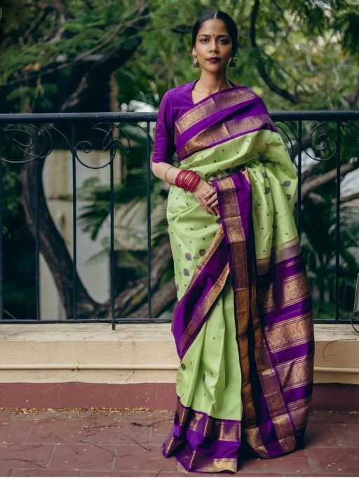 KP-R Creation KP-R 241 Soft Lichi Silk Saree Catalog - Image 3