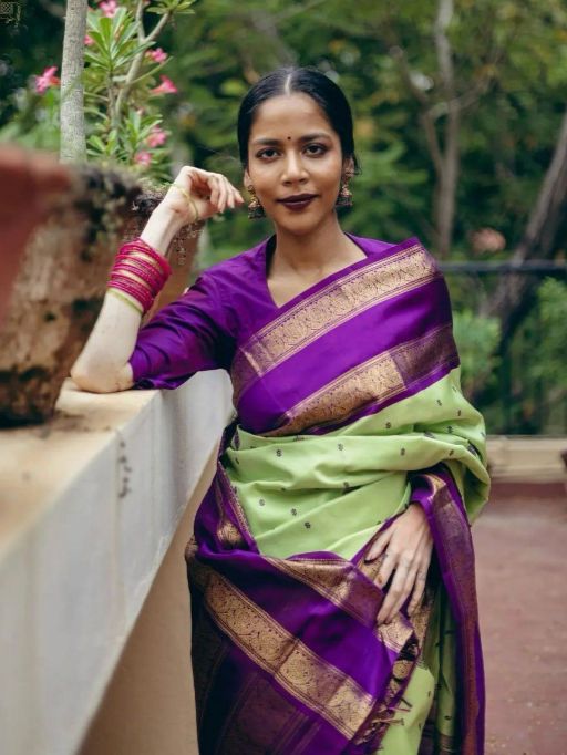 KP-R Creation KP-R 241 Soft Lichi Silk Saree Catalog - Image 4