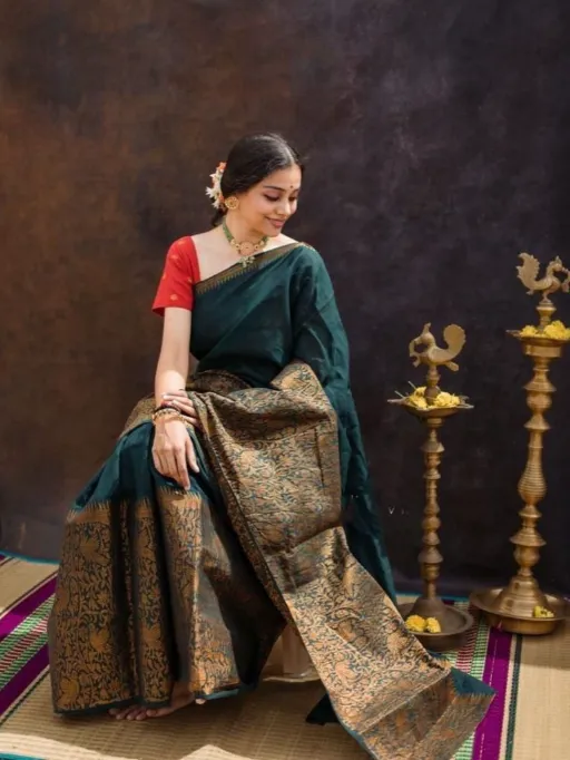 KP-R Creation KP-R070 Soft Lichi Silk Saree Collection 