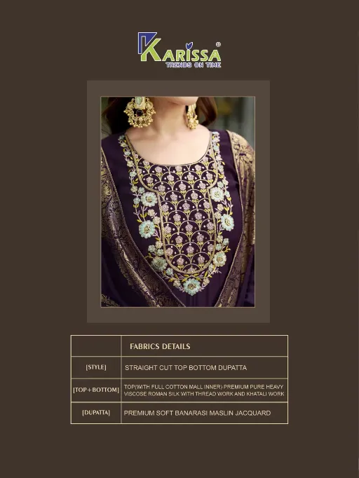 Karissa Roshani Vol 2 Wholesale Readymade Roman Silk Salwar Suit - Image 7