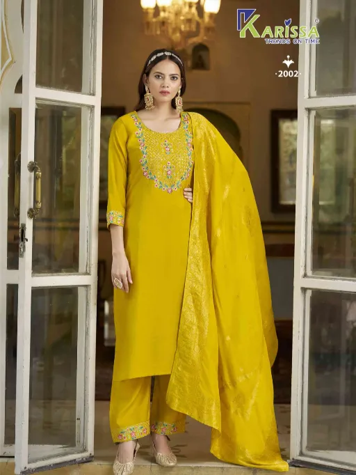 Karissa Roshani Vol 2 Wholesale Readymade Roman Silk Salwar Suit - Image 2