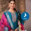 Kaya Abhinetri Vertican Casual Wear Kurti With Bottom Dupatta