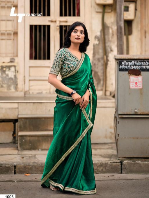 L .T Fabrics Magnolia Vol 10 Wholesale NC Malai Silk Saree Collection