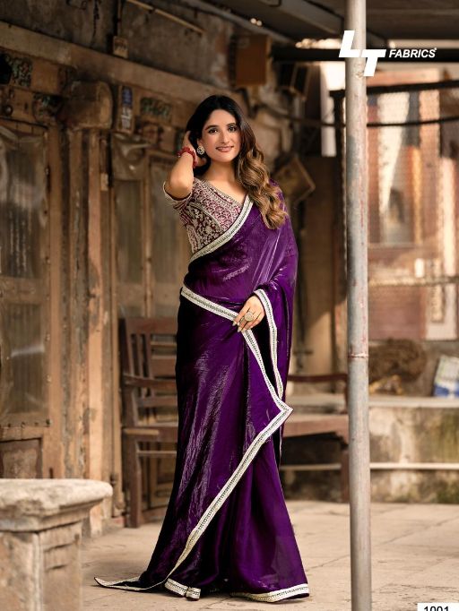 L .T Fabrics Magnolia Vol 10 Wholesale NC Malai Silk Saree Collection - Image 6