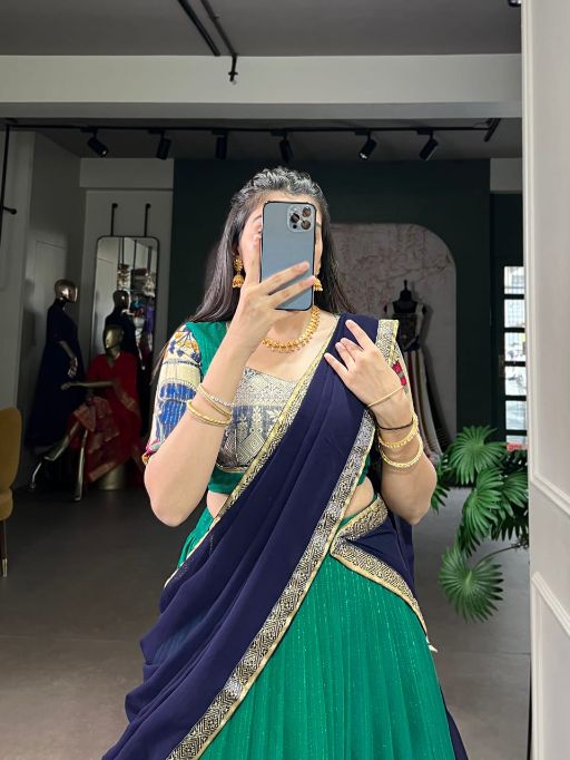 LNB NITRIYA Poly Chanderi Zari Stripe Lehenga Choli Collcetion - Image 5