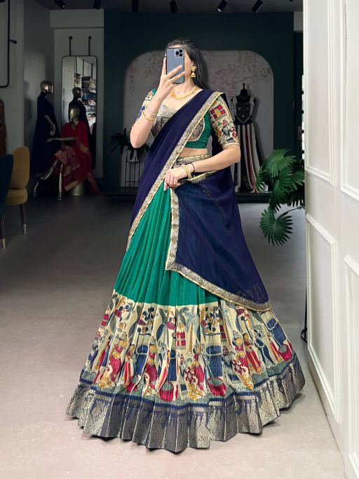 LNB NITRIYA Poly Chanderi Zari Stripe Lehenga Choli Collcetion - Image 6