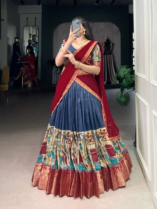 LNB NITRIYA Poly Chanderi Zari Stripe Lehenga Choli Collcetion - Image 7