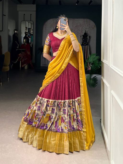 LNB NITRIYA Poly Chanderi Zari Stripe Lehenga Choli Collcetion - Image 8