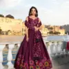 LNB Suhani Floral Print Tasar Silk Lehenga Choli Collection