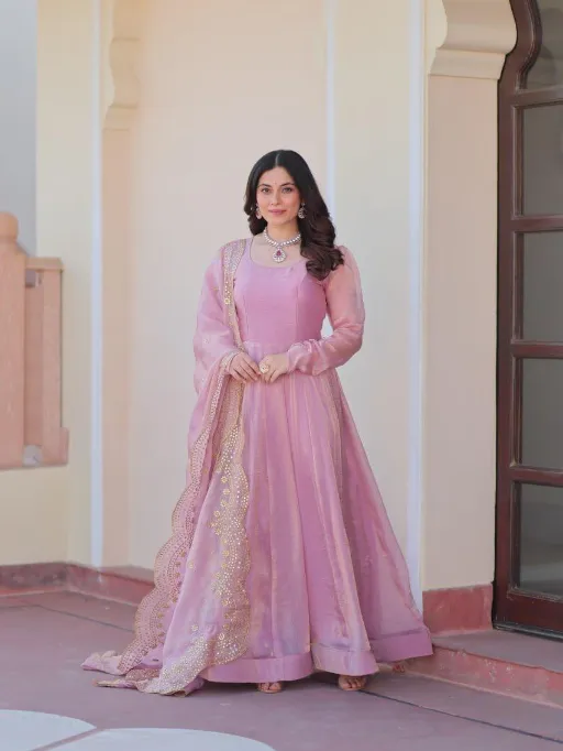 LW 9235 Readymade Fendy Chiffon Gown Collection