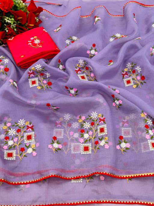 Md Organza 02 Stylish Wholesale Designer Organza Silk Saree Collection