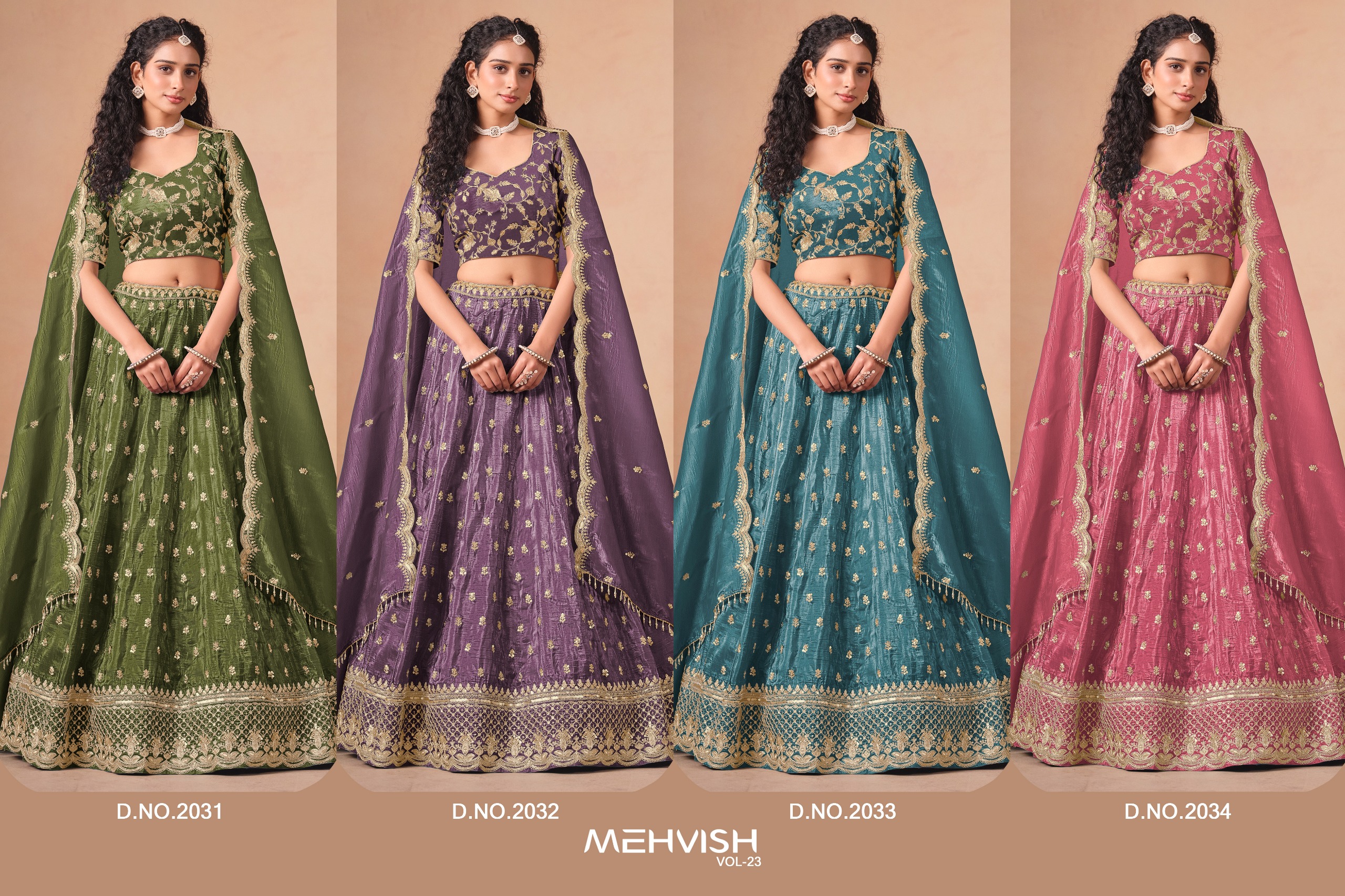 Mehvish Vol 23 Designer Organza Lehenga Choli Collection - Image 8