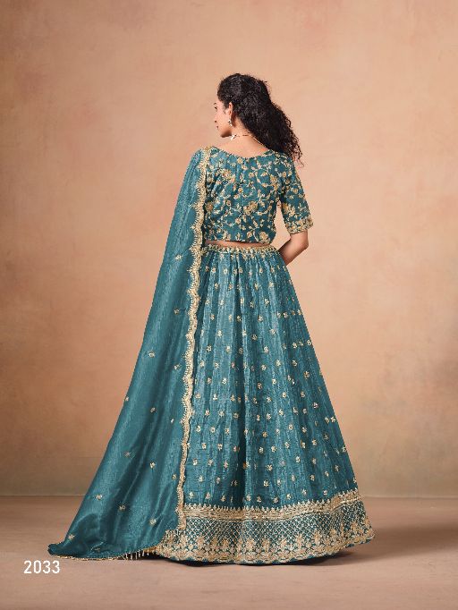 Mehvish Vol 23 Designer Organza Lehenga Choli Collection - Image 9