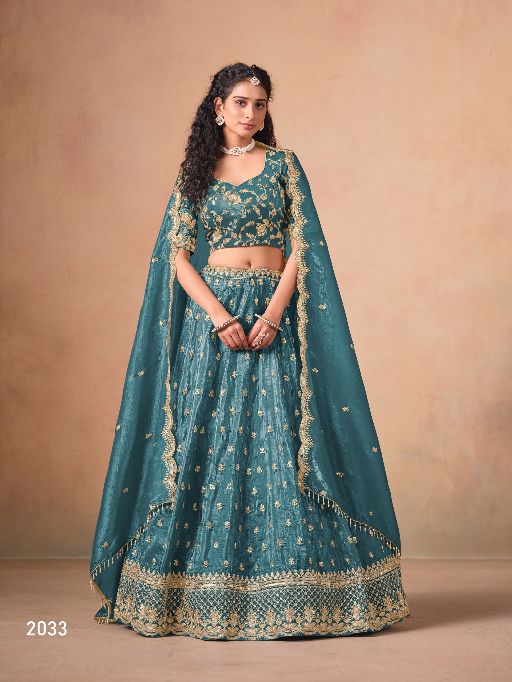 Mehvish Vol 23 Designer Organza Lehenga Choli Collection - Image 7