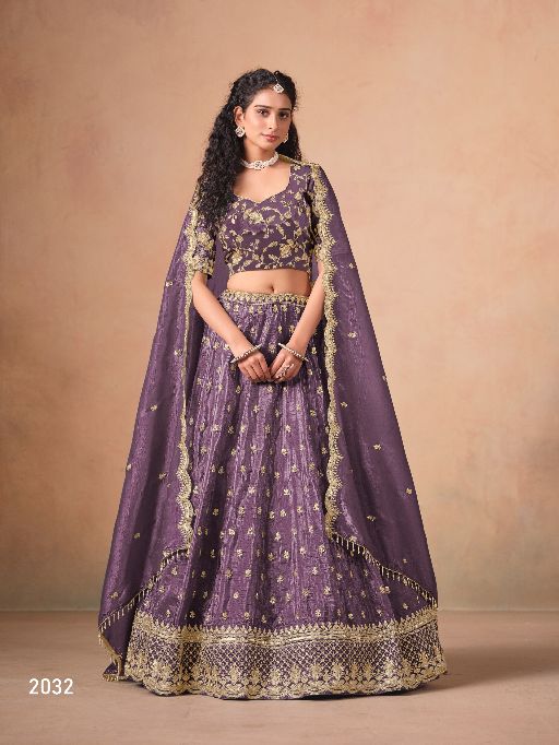 Mehvish Vol 23 Designer Organza Lehenga Choli Collection - Image 2