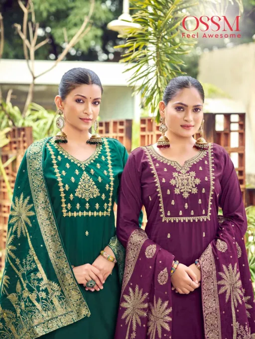 OSSM MONALISA Vol 07 Readymade Wholesale Fancy Roman Silk Salwar Suit