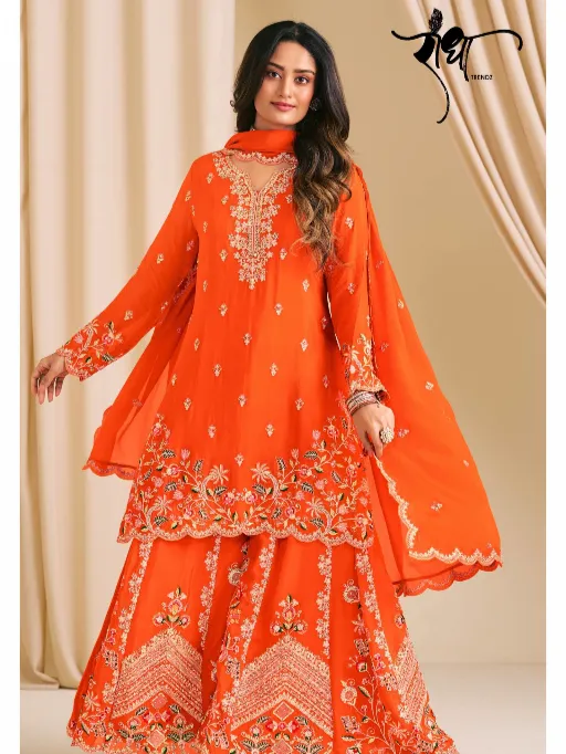 Radha Karwa Wholesale Chinon Embroidered Salwar Suit Collection - Image 3