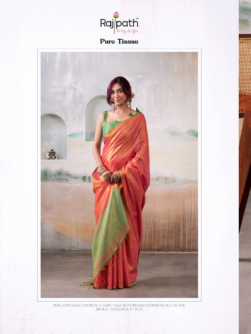 Rajpath Anvika Handloom Tissue Silk Saree Collection - Image 2