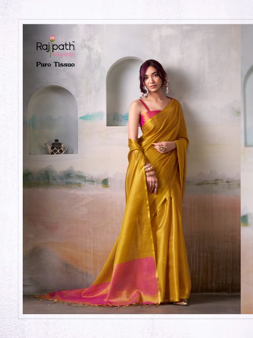 Rajpath Anvika Handloom Tissue Silk Saree Collection - Image 3
