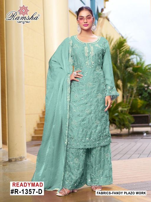 Ramsha R-1357 NX Wholesale Readymade Heavy Embroidery Salwar Suit
