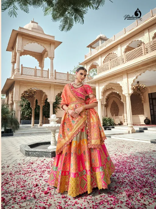 Rayol Vrindavan Vol 59 Banarasi Silk Designer Lehenga Choli Collection - Image 4