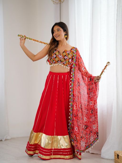 SP-47 Navratri Heavy Rayon Lehenga Choli Collection