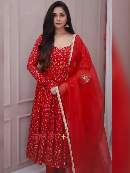 SSR 529 Readymade Georgette Premium Anarkali Gown Collection