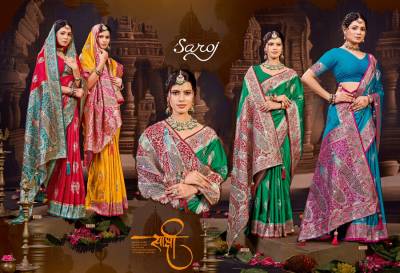 Saroj Twinkle Satin Saroski Vol 1 Wholesale Traditional Satin Silk Saree Catalog
