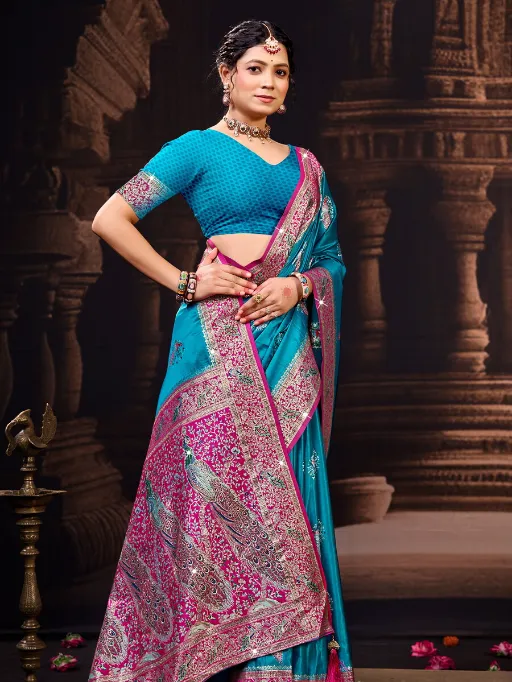 Saroj Twinkle Satin Saroski Vol 1 Wholesale Traditional Satin Silk Saree Catalog - Image 2