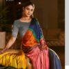 Sasural Mor Pankh Satin Silk Stone Diamond Work Saree Collection