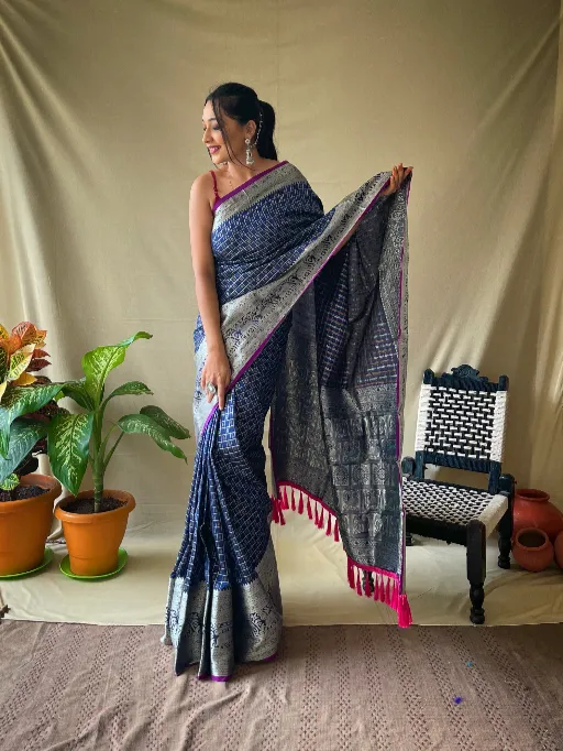 Sctf Khicha Silk Wholesale Woven Traditional Saree Collection - Image 4