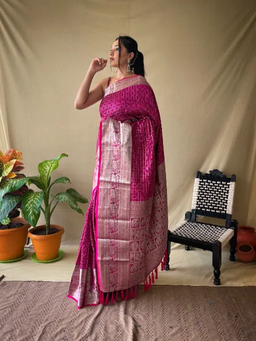 Sctf Khicha Silk Wholesale Woven Traditional Saree Collection - Image 5