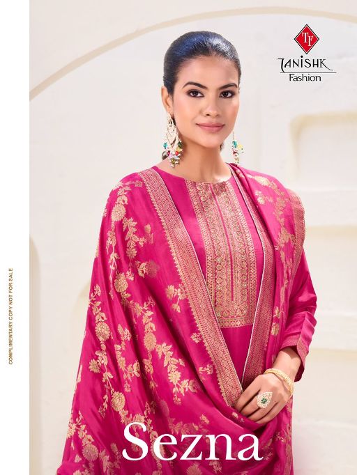 Tanishk Sezna Wholersale Muslin Jacquard Salwar Kameez Catalog