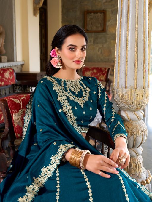 Taraa L 1418 Vichitra Silk Wedding Lehenga Choli Collection