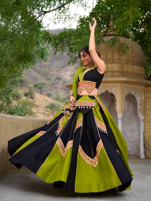 Taraa L 1676 Pure Cotton Navratri Special Lehenga Choli Collection - Image 4