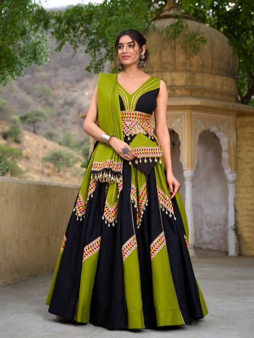 Taraa L 1676 Pure Cotton Navratri Special Lehenga Choli Collection