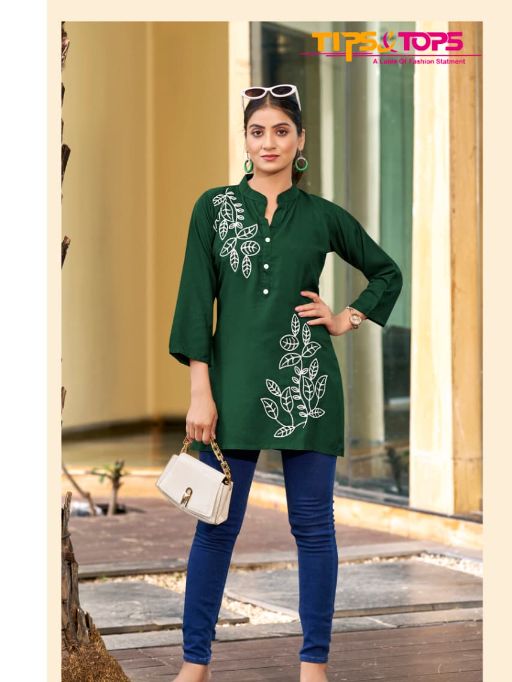 Tips And Top Wholesale Blossom Rayon Short Top Collection