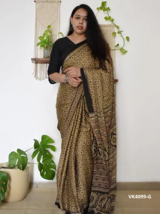 Vakratund VK4099 Chanderi Cotton Digital Print Saree Catalog