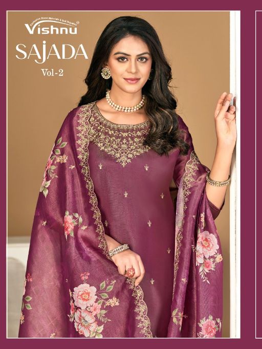 Vishnu Impex SAJDA VOL 2 Wholesale Shimmer Salwar Kameez Catalog