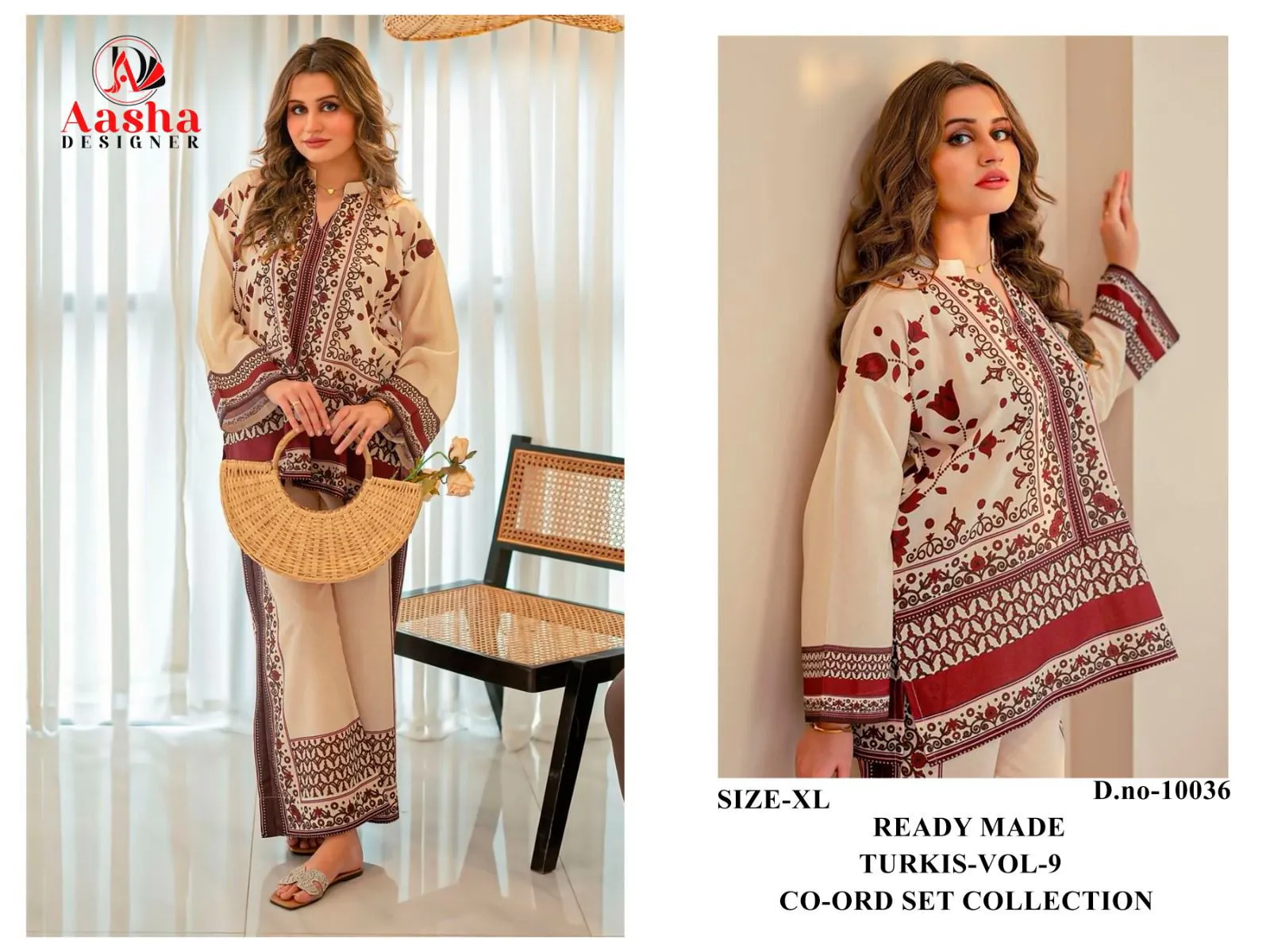 Aasha Turkis Vol 9 Modal Sattin Printed Co Ord Set