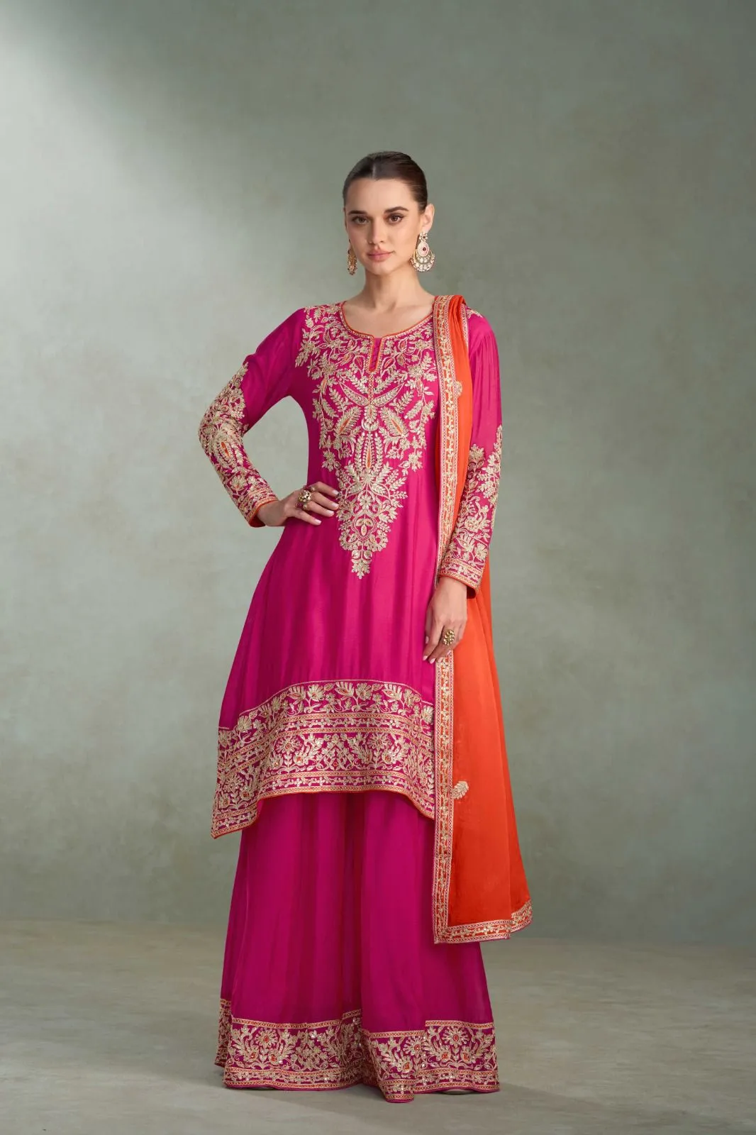 Gulkaya Lavya Real Chinon Designer Festive Wear Suits — Designer Readymade Suits, Vardan Ethnic wholesale from Surat — view 5