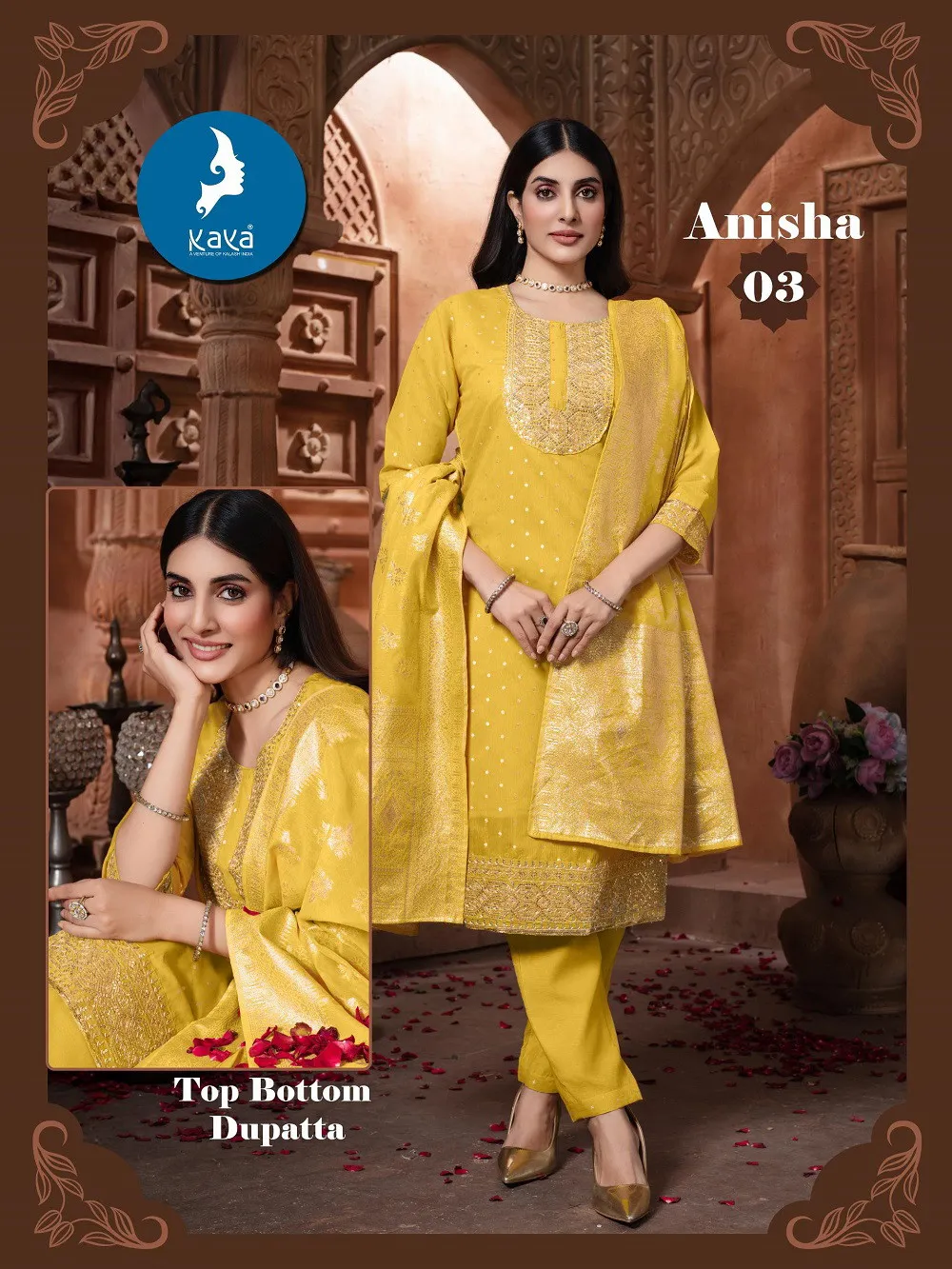Kaya Anisha Chanderi jacquard Readymade Catalog