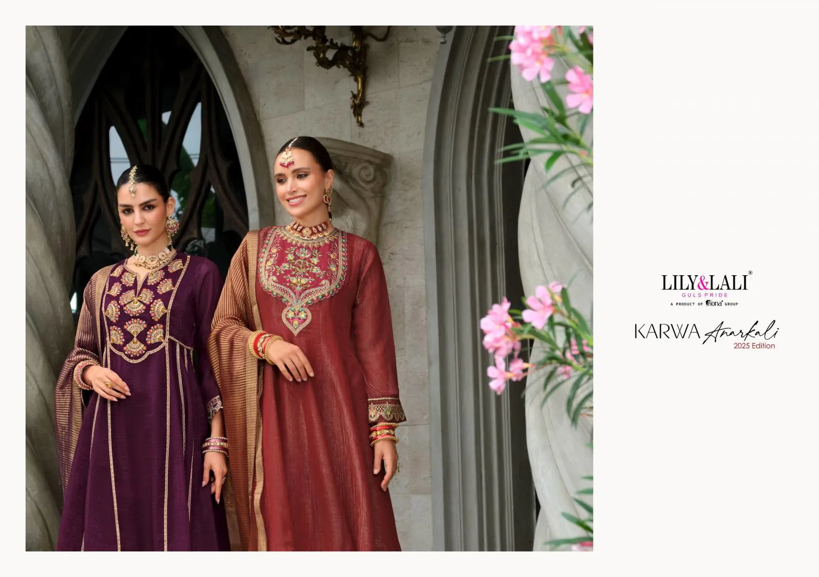 Lily And Lali Karwa Anarkali 2025 Silk Readymade Catalog - Image 4