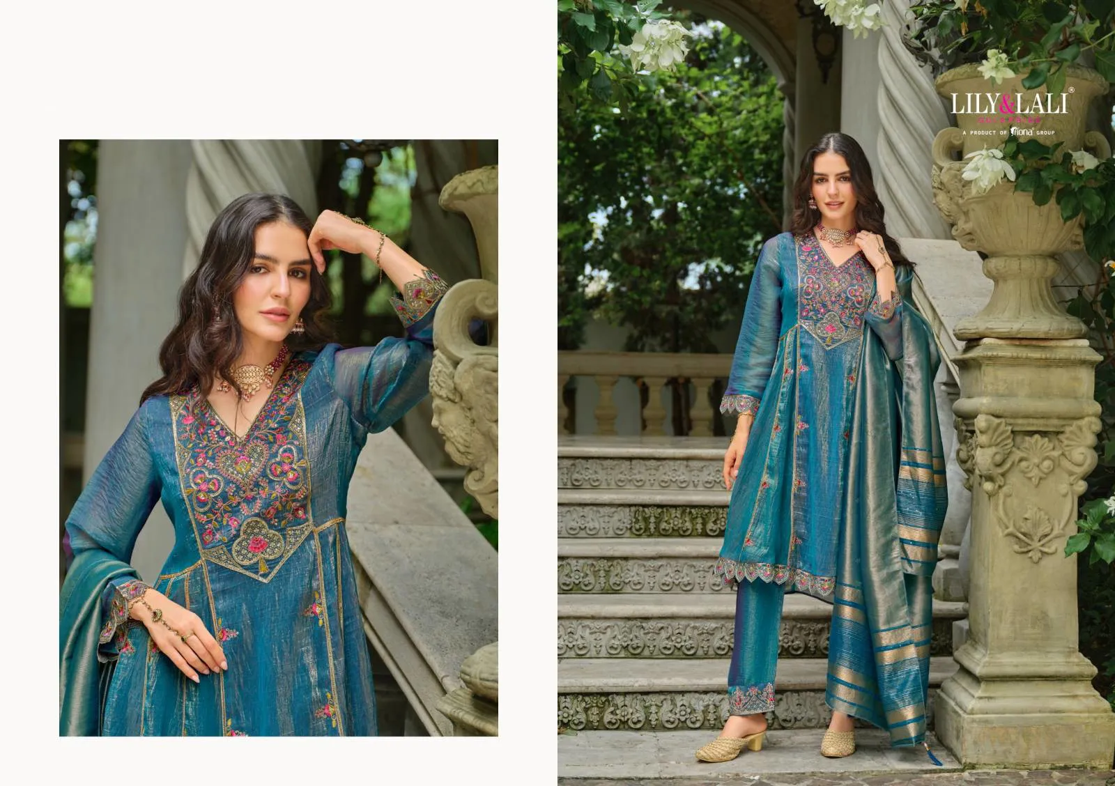 Lily And Lali Suhana Simmer Silk Embroidery Suit - Image 5