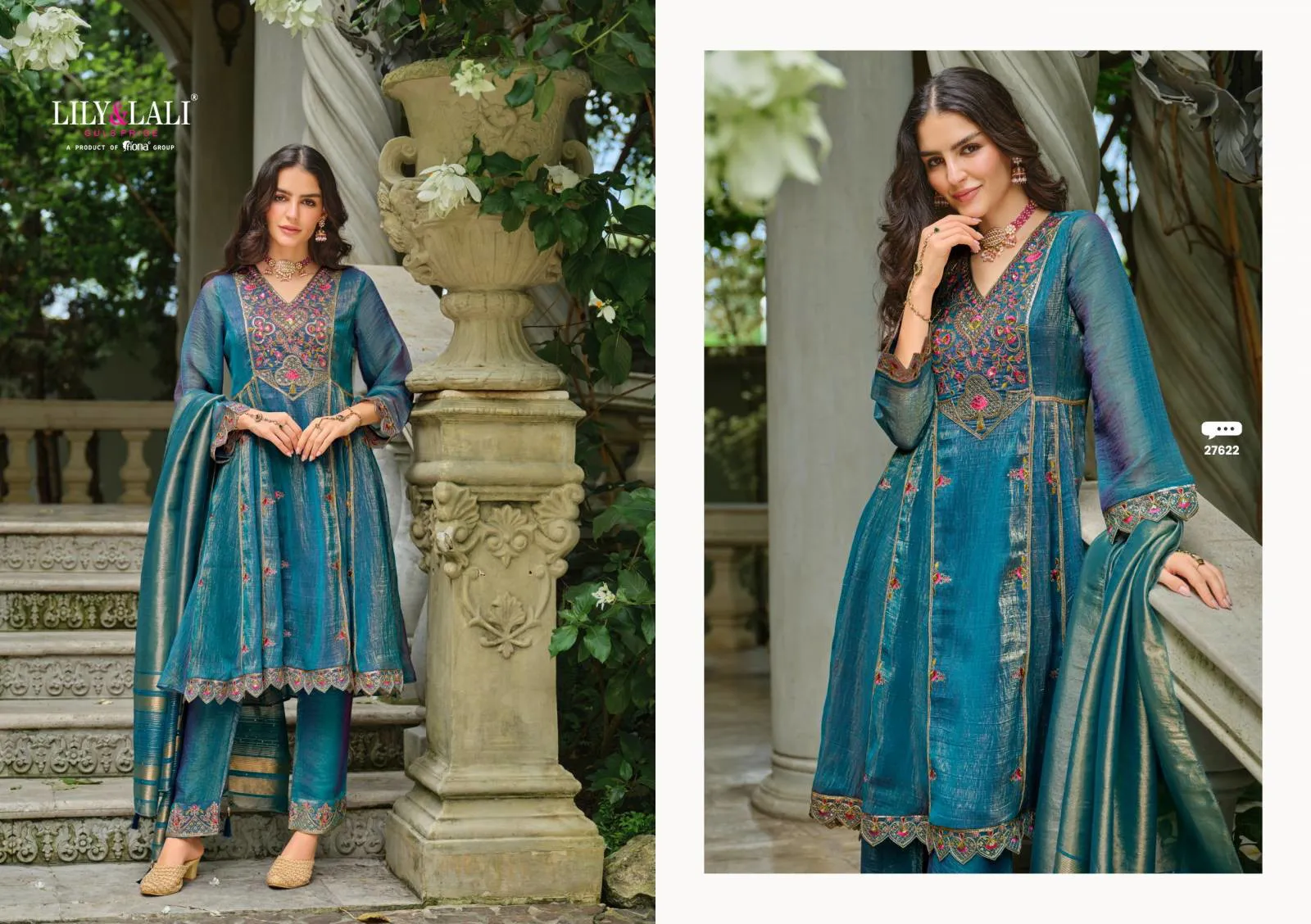 Lily And Lali Suhana Simmer Silk Embroidery Suit - Image 8