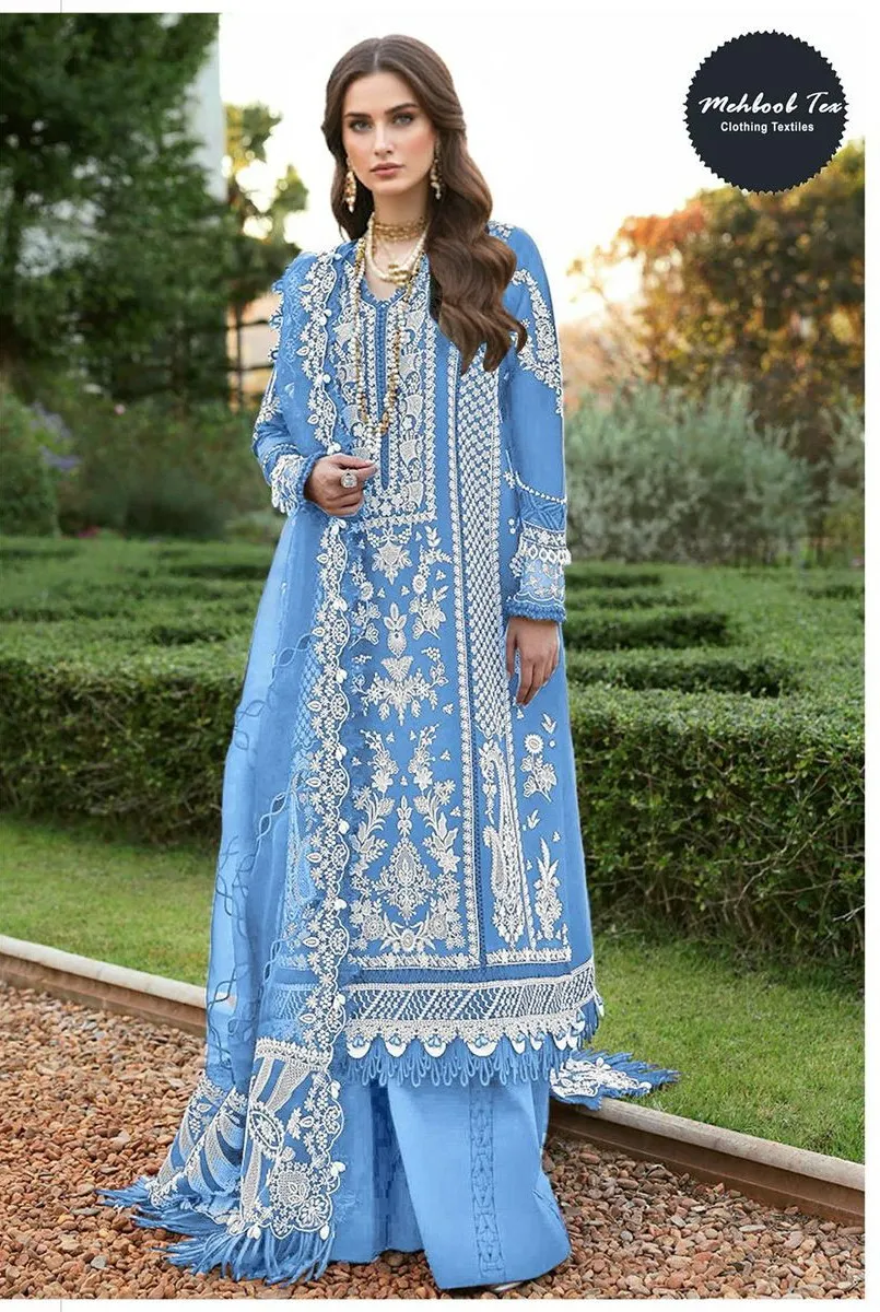 Mehboob Tex 1727 Cotton Embroidered Pakistani Salwar Suits